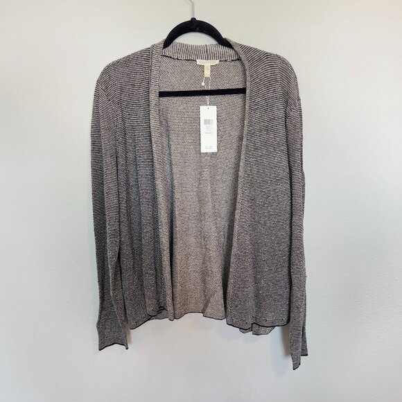 NWT Eileen Fisher Cascade Cardigan Size XL Color Grey - Picture 2 of 6
